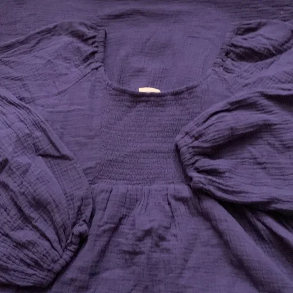 (L)- Universal Thread Women's Balloon Long Sleeve Dress - Picture 5 of 13